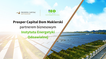 Prosper Capital Dom Maklerski partnerem Instytutu Energetyki Odnawialnej